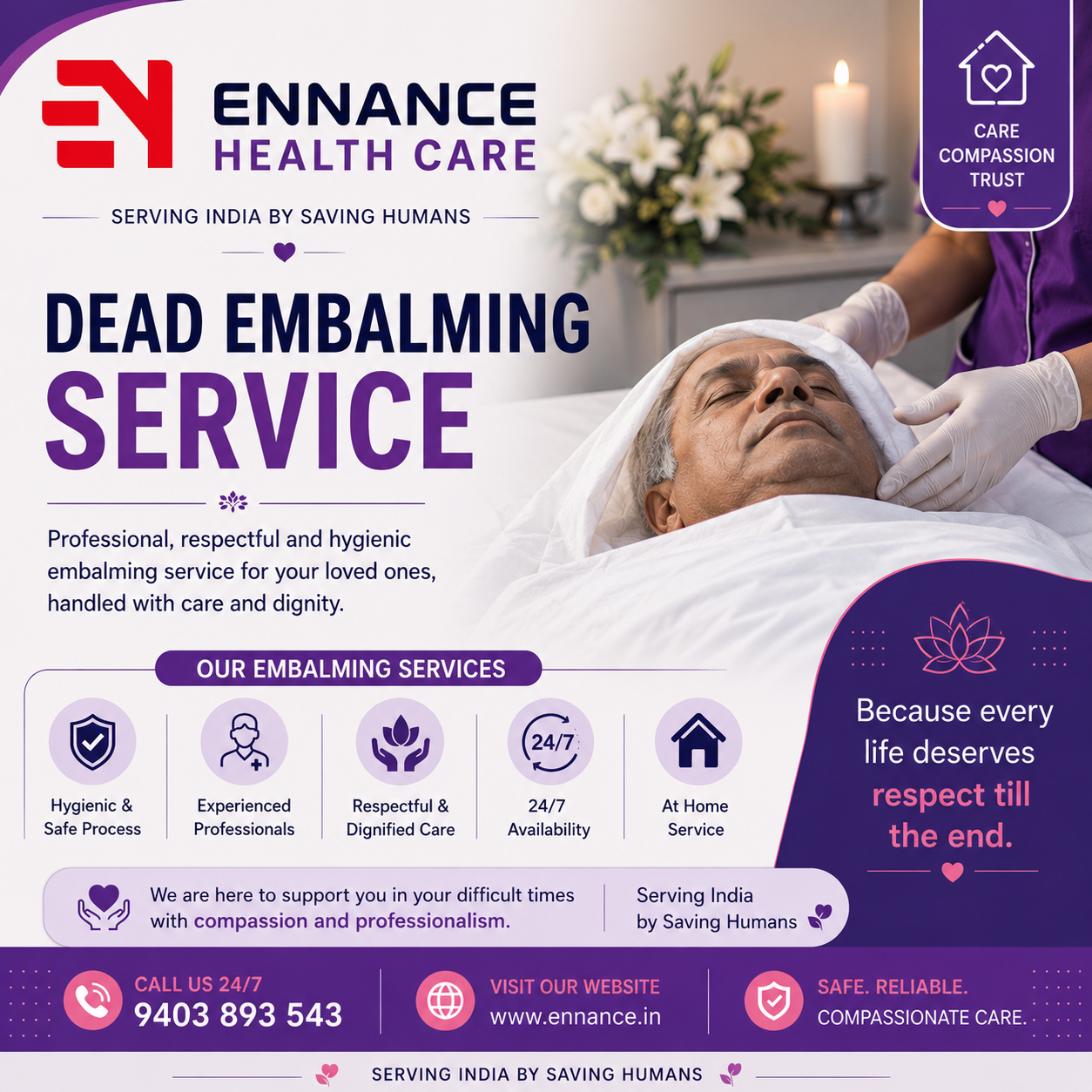 Best & Leading Dead Body Embalming Service in Randamkutti, Kayamkulam 1352026