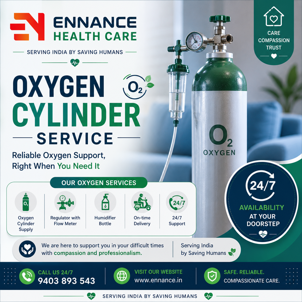 Best & Leading Oxygen Cylinder Supply Service in Thattarambalam, Mavelikara 1352026