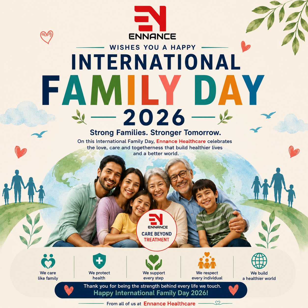 International Family Day 2026 Wishes from Ennance Healthcare | Caring for Every Family
