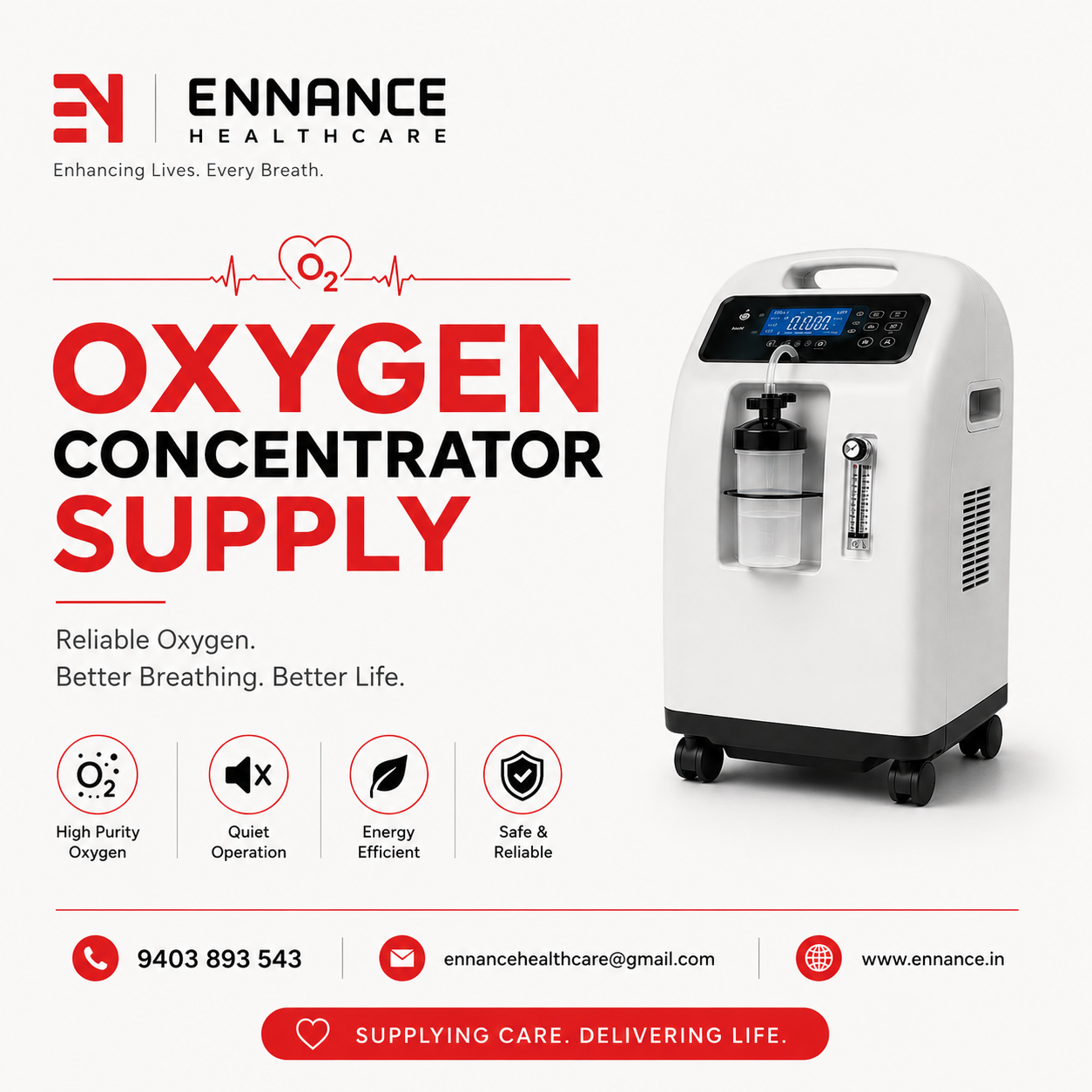 Best & Top Leading Oxygen Concentrator Machine Supply in Chennithala, Mavelikara & Nearby Areas – 24/7 Oxygen Concentrator Rental & Home Delivery | Ennance Healthcare 14052026