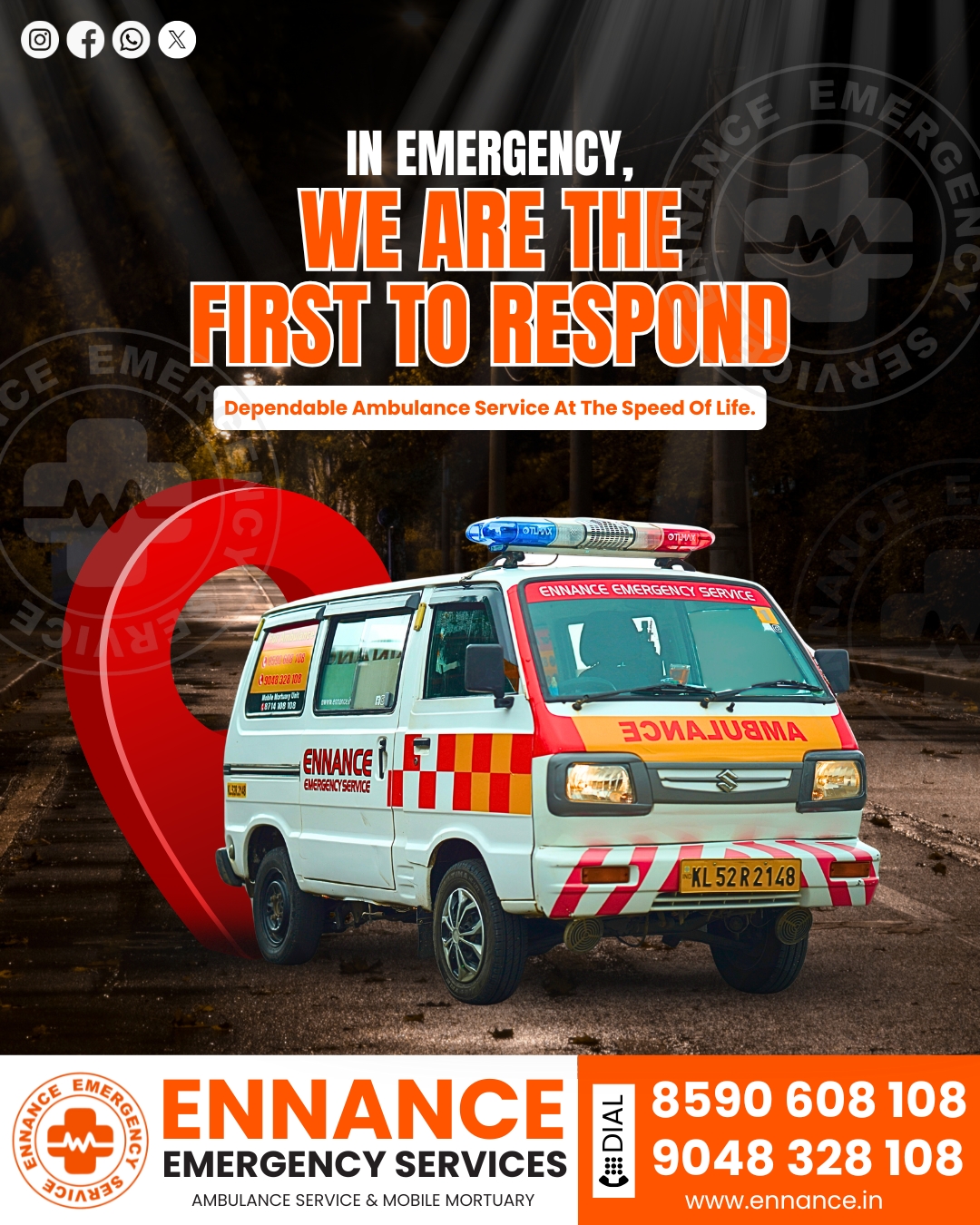 Best & Top Leading Ambulance Service in Randamkutti Kayamkulam | 24 Hour Emergency Ambulance