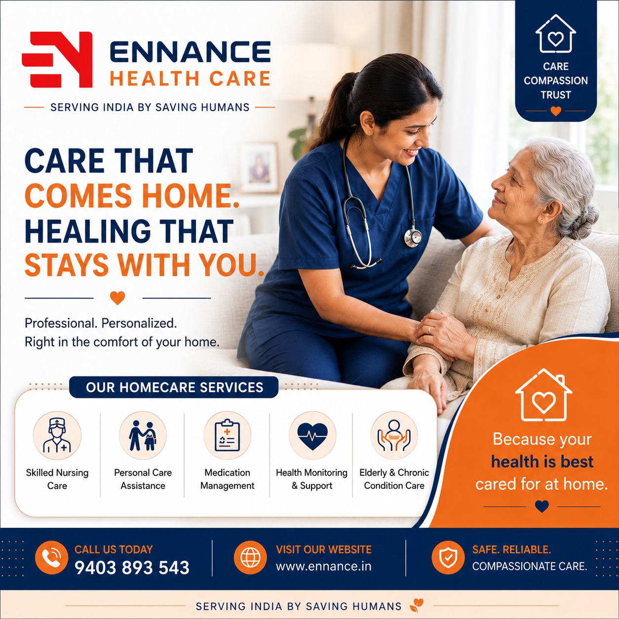 Best & Top Leading Patient Homecare Service in Chettikulangara | 24 Hour Home Nursing & Care Support