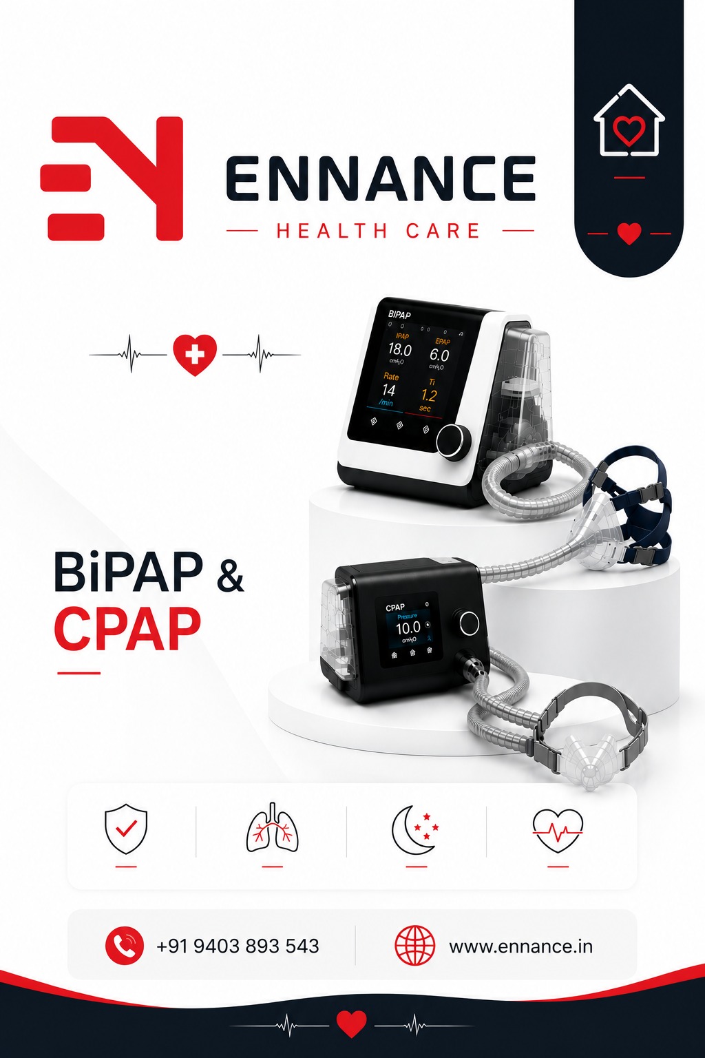 Best & Top Leading BiPAP & CPAP Machine Supply in Thattarambalam, Mavelikara & Nearby Areas | 24/7 Respiratory Care Support – Ennance Healthcare